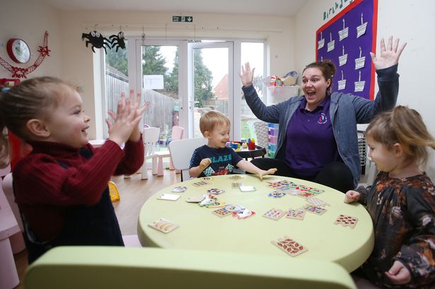 children playing at out bottesford day nursery