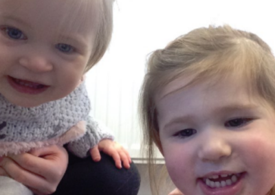 say cheese, little ones taking a selfie